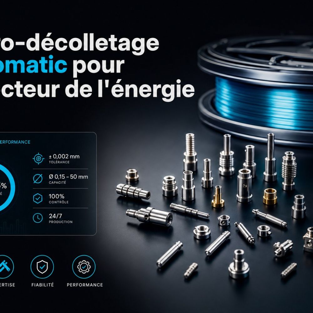 Micro-décolletage escomatic pour le secteur de l'énergie